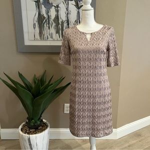Size 6 Studio One Beige Dress Subtle Sparkle Glitz Worn once
